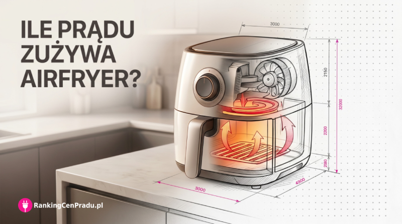 Ile Pradu Zuzywa Airfryer